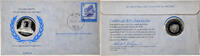 Austria Medal + stamp United Nations, Silver, Proof -