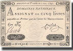 France 5 Livres 1791-11-01, KM:A50, Lafaurie:145 -
