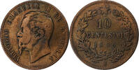 Italy 10 Centesimi Vittorio Emanuele II, Heaton, Copper -