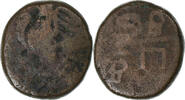French India Doudou Pondicherry, Coq, Bronze -