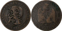 United Kingdom betaalpenning 10 Centimes Napoléon III, Contremarque Pears Soap -