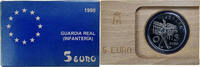 Spain 5 Euro Guardia Real, Madrid, Silver -