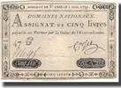 France 5 Livres 1791-11-01, KM:A50, Lafaurie:145 -