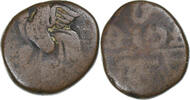 French India Doudou Pondicherry, Coq, Bronze -