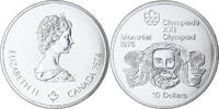 10 Dollars 1974 Ottawa Kanada Montréal XXI Olympiade, Ottawa, Silber, STGL STGL
