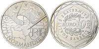 France 10 Euro Haute-Normandie, MDP, Silver -