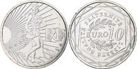 France 10 Euro Semeuse, MDP, Silver -