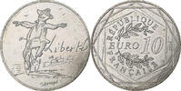 France 10 Euro Sempé - Été - Liberté, MDP, Silver -