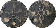 France 6 Deniers Louis XIV, Aix, Copper, Gadoury:85 -