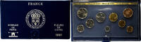 France Coffret 1 c. à 10 frs. MDP, série FDC -