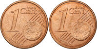 Eurozone Euro Cent Error double observe, Copper Plated Steel -