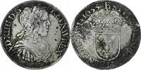 France 1/2 Écu à la mèche longue Louis XIV, Bayonne, Silver -
