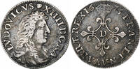 France 4 Sols des Traitants Louis XIV, Lyon, Silver -