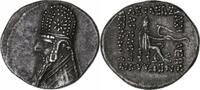 Drachm Parthia (Kingdom of), Mithradates II, Rhagai, Silver -