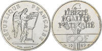 France 100 Francs Droits de l'Homme, MDP, Silver -
