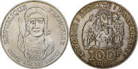 France 100 Francs Clovis, MDP, Silver, Gadoury:953, KM:1180 -