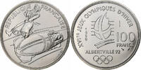 France 100 Francs 1992 Olympics, Albertville, Bobsledding, MDP, ESSAI -