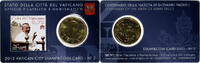 Vatican 50 Euro Cent Benedict XVI, Stamp and coin card.n°2, Rome -