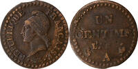 France 1 Centime Dupré, Paris, Copper, Gadoury:76 -