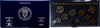 France Coffret 1 c. à 10 frs. MDP, série FDC -