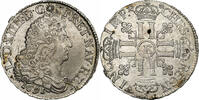 France 1/2 Écu aux huit L Louis XIV, Tours, Silver -