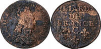France Liard de France Louis XIV, Caen, Copper, C2G:46 -