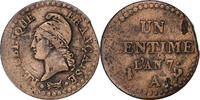 France 1 Centime Dupré, Paris, Copper, Gadoury:76 -