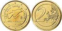 Italy 2 Euro 150th Anniversary - Italian Unification, Gold plate, Rome -