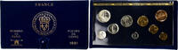 France Coffret 1 c. à 10 frs. MDP, série FDC -