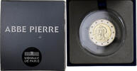 France 2 Euro abbé Pierre, Proof, MDP, Bi-Metallic -