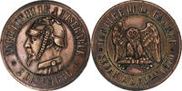 France 10 Centimes Napoléon III, Satirique, Bataille de Sedan, Copper -
