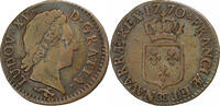 France 1/2 Sol Louis XV, Besançon, Copper, Gadoury:275 -