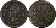 France 1 Centime Dupré, Paris, Copper -