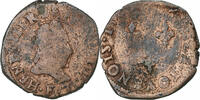 France Double Tournois Henri III, Angers, Copper, Gadoury:455 -