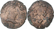 France Double Tournois Henri III, Angers, Copper, Gadoury:455 -