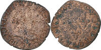 France Double Tournois Henri III, Poitiers, Copper -