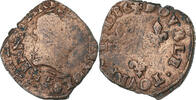 France Double Tournois Henri III, Angers, Copper, Gadoury:455 -