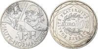France 10 Euro Haute-Normandie, Monnaie de Paris, Silver -