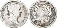 France 2 Francs Napoleon I, Paris, Silver, Gadoury:500 -