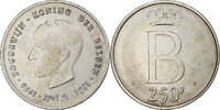 Belgium 250 Frank Baudouin I, Brussels, Silver -