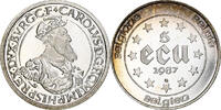 Belgium 5 Ecu Charles Quint, Silver, Proof -