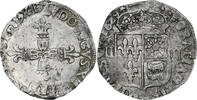 France 1/4 Ecu de Béarn Louis XIII, Morlaas, Silver -