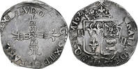 France 1/4 Ecu de Béarn Louis XIII, Morlaas, Silver -
