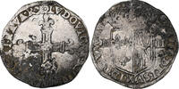 France 1/4 Écu de Navarre Louis XIII, Saint-Palais, Silver -