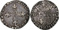 France 1/4 Écu de Navarre Louis XIII, Saint-Palais, Silver -