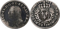 France 1/20 Ecu aux branches d'olivier Louis XV, Nantes, Silver -