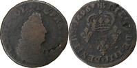 France 4 Deniers Louis XIV, Strasbourg, Copper, Gadoury:83 -