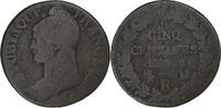 France 5 Centimes Dupré, Orléans, Copper, Gadoury:126 -