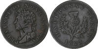 Canada Halfpenny Token George IV, Bronze, Nova Scotia -