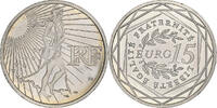 France 15 Euro Semeuse, Monnaie de Paris, Silver -